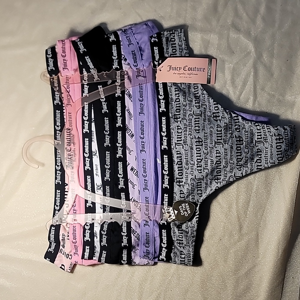 Juicy Couture Multicolor Logo Panties Set